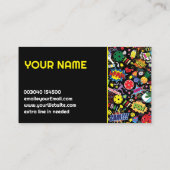 Carte De Visite Coach Pickleball motif éclectique (Dos)