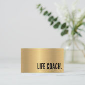 Carte De Visite Coach Premier Faux Gold Life (Debout devant)
