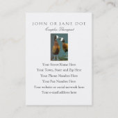 Carte De Visite Coach Thérapeute Amoureux Canards - Deux côtés (Dos)