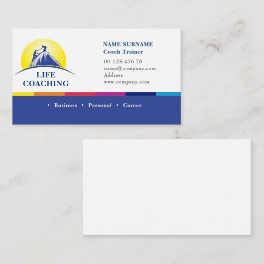 Carte De Visite Coaching de vie (Devant / Derrière)