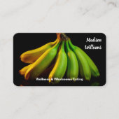 Carte De Visite Coaching nutritionnel Nutritionniste Noir (Devant)