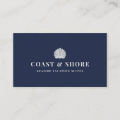Carte De Visite Coastal Seashell Brand Logo (Devant)