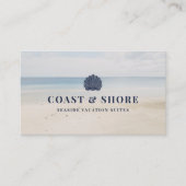 Carte De Visite Coastal Seashell Brand Logo (Devant)
