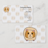 Carte De Visite Cobaye sur un motif des cobayes plus pâles. (Devant / Derrière)