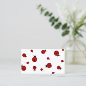Carte De Visite coccinelle (Debout devant)