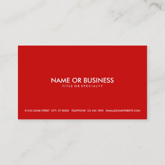 Carte De Visite coccinelle (Dos)