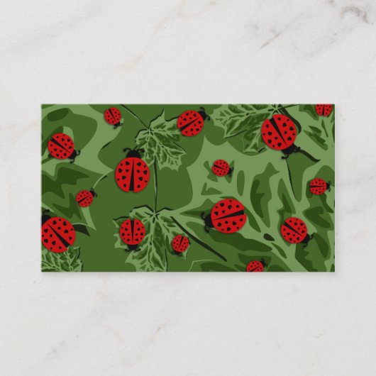 Carte De Visite coccinelle (Devant)
