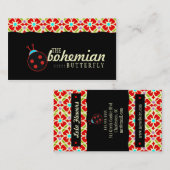 Carte De Visite Coccinelle de Bohème de la CHROMATOGRAPHIE GAZEUSE (Devant / Derrière)