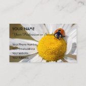 Carte De Visite coccinelle positive et chanceuse pour zen et l'édu (Dos)