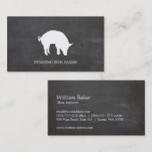 Carte De Visite Cochon (Devant / Derrière)