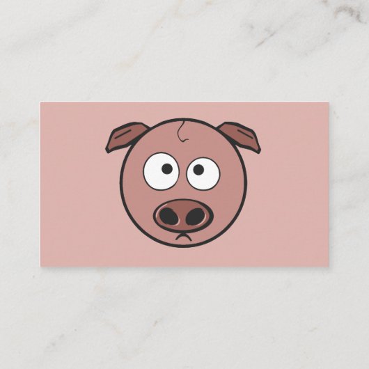 Carte De Visite Cochon mignon (Dos)