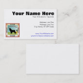 Carte De Visite Cocker (Devant / Derrière)