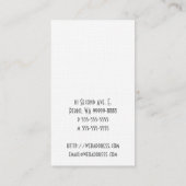 Carte De Visite Cocker Spaniel Chien (Dos)