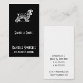 Carte De Visite Cocker Spaniel Chien (Devant / Derrière)