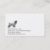 Carte De Visite Cocker Spaniel Chien Business (Dos)