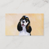 Carte De Visite Cocker Spaniel (Parti) Peinture - Art original de (Dos)