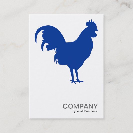 Carte De Visite Cockerel bleu marine - Blanc (Devant)
