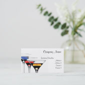 Carte de visite cocktail (Debout devant)