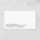 Carte De Visite Cocktail (Dos)