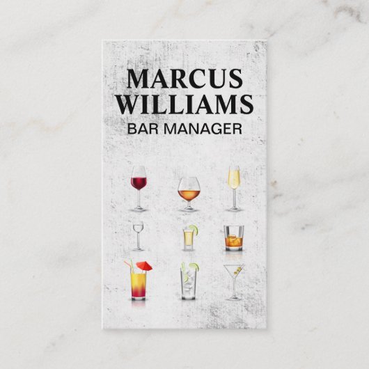 Carte De Visite Cocktail (Devant)