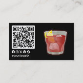 Carte De Visite cocktail Americano (Dos)