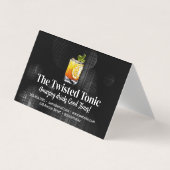 Carte De Visite Cocktail Artsy Mixte Boissons (Devant)