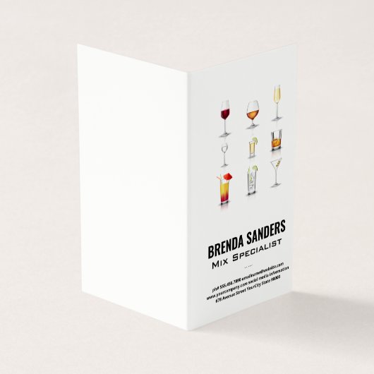 Carte De Visite Cocktail | Barman (Extérieur)