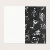 Carte De Visite Cocktail | Barman (Intérieur déplié)