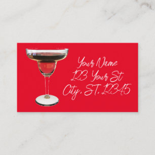 Carte De Visite Cocktail Big Red Margarita Boire Thunder_Cove