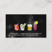 Carte De Visite Cocktail Boissons Mixtes | Bar Restaurant (Dos)