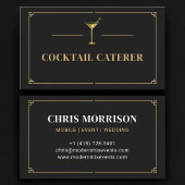 Carte De Visite Cocktail Caterer Professional