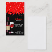 Carte De Visite Cocktail * choisir la couleur arrière - plan (Devant / Derrière)