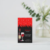 Carte De Visite Cocktail * choisir la couleur arrière - plan (Debout devant)