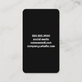 Carte De Visite Cocktail Drink | Contemporary  (Dos)