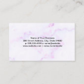 Carte De Visite Cocktail exotique | Marbre coloré (Dos)