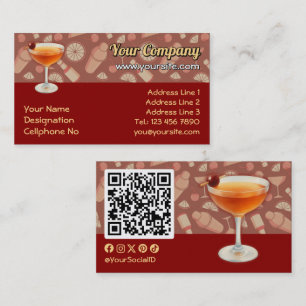 Carte De Visite Cocktail Manhattan