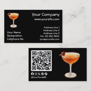 Carte De Visite Cocktail Manhattan