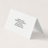 Carte De Visite Cocktail Mix Boissons | Marbre or pourpre (Dos)