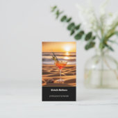 Carte De Visite Cocktail moderne Photo Professional Bartender (Debout devant)