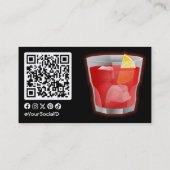 Carte De Visite Cocktail Negroni (Dos)
