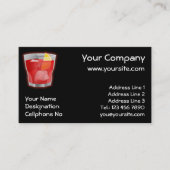 Carte De Visite Cocktail Negroni (Devant)