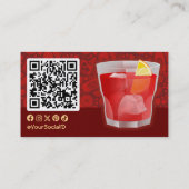 Carte De Visite Cocktail Negroni (Dos)