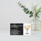 Carte De Visite Cocktail orange | Bartend Mixologie (Debout devant)