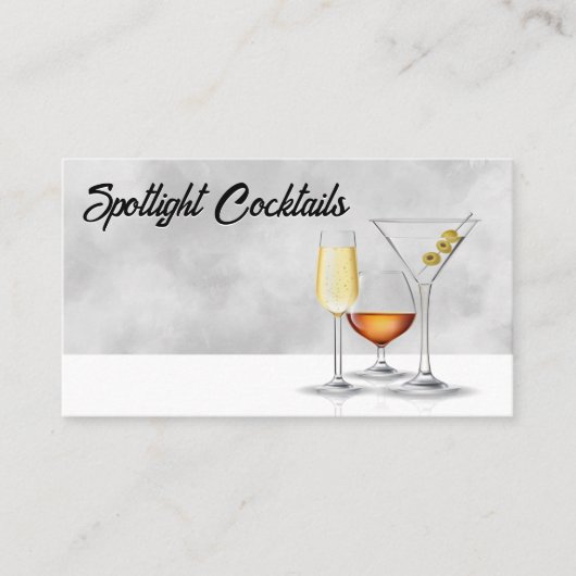 Carte De Visite Cocktail | Restaurant (Devant)