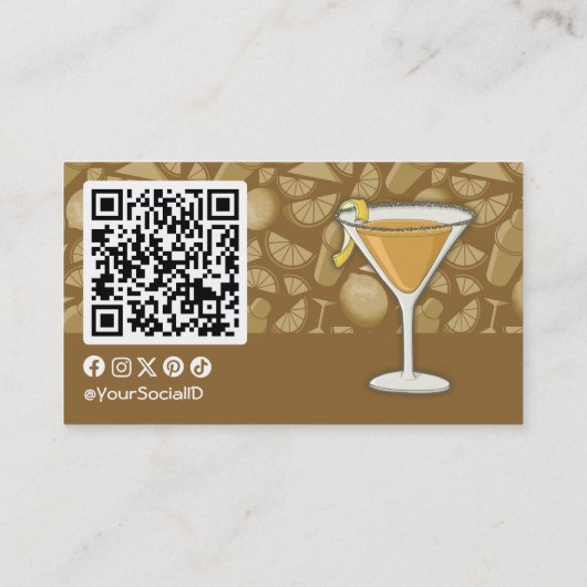 Carte De Visite Cocktail Sidecar (Dos)