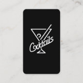 Carte De Visite Cocktails / Bartender (Devant)