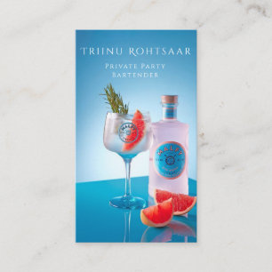 Carte De Visite Cocktails de barmans de fêtes privées