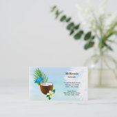 Carte De Visite Cocktails d'été (Debout devant)