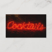 Carte De Visite Cocktails sur la brique (Dos)