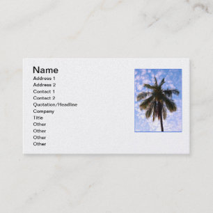 Carte De Visite Cocotier